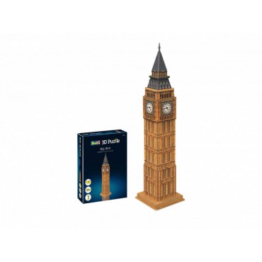 QUEBRA CABEÇA 3D PUZZLE BIG BEN REVELL KIT PARA MONTAR 44 PEÇAS REV 00201